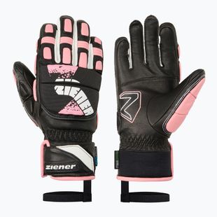 Gyerek síkesztyűk Ziener Lanus-Z AS PR black/pink vanilla