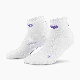 Férfi kompressziós zokni CEP Ultralight Low Cut 4.0 white
