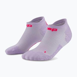 Férfi kompressziós zokni CEP Ultralight No Show 4.0 lilac