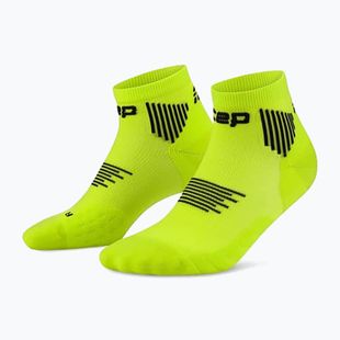 Női kompressziós zokni CEP Run Low Cut 5.0 lime/black