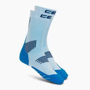 Férfi kompressziós zokni CEP Run Mid Cut 5.0 blue/ice