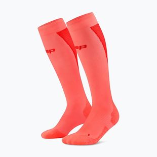 Női zokni CEP Ultralight Tall 4.0 neon coral/red