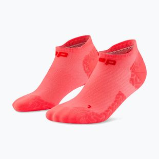Női zokni CEP Ultralight No Show 4.0 neon coral/red
