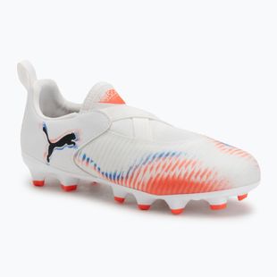 PUMA Future 8 Match LL FG/AG Jr gyermek futballcipő puma fehér/puma fekete/izzó piros