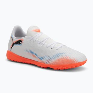 PUMA Future 8 Play TT férfi futballcipő puma fehér/puma fekete/csillogó piros
