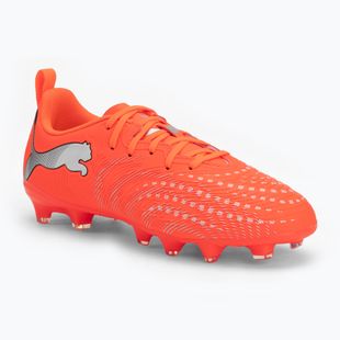 Gyerek focicipő PUMA Future 9 Play FG/AG Jr glowing red/puma white/puma black/puma silver