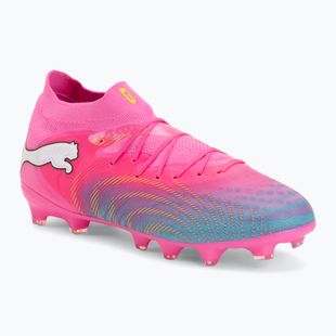 Gyerek focicipő PUMA Future 9 Pro FG/AG Jr poison pink/puma wht/sun stream/bright aqua/puma blk