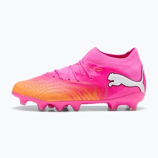 Gyerek focicipő PUMA Future 9 Pro FG/AG Jr poison pink/puma wht/sun stream/bright aqua/puma blk