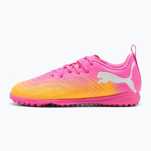 Gyerek focicipő PUMA Future 9 Play TT poison pink/puma white/sun stream/bright aqua/puma black