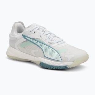 Női kézilabdacipő PUMA Accelerate Nitro SQD 4 Game On puma white/baltic sea blue/fresh water