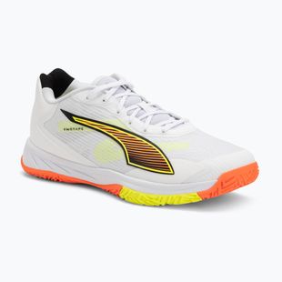 Kézilabda cipő PUMA Accelerate Turbo 4 Game On puma white/glowing red/ultra blue