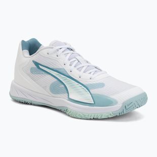 Kézilabdacipő PUMA Accelerate Pro 4 Game On puma white/baltic sea blue/fresh water