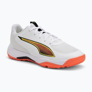 Gyerek kézilabdacipő PUMA Accelerate 4 Game On Jr puma white/glowing red/ultra blue