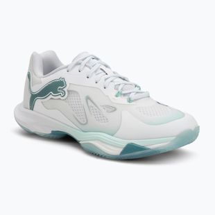 Női kézilabda cipő PUMA Vantage Nitro Game On Puma White/Baltic Blue/Fresh Water