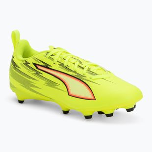 Gyerek focicipő PUMA Ultra 6 Play FG/AG Jr yellow alert/puma black/glowing red/lime squeeze