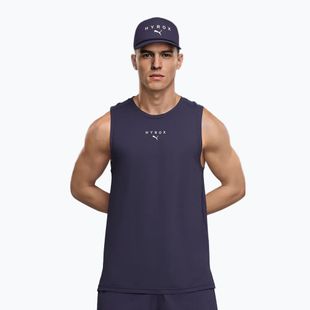 Férfi edzőpóló PUMA x HYROX Dryelite Training Tank mély szilva