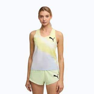 Női futó póló PUMA Lightspeed Ultraweave Graphic Singlet silver mist