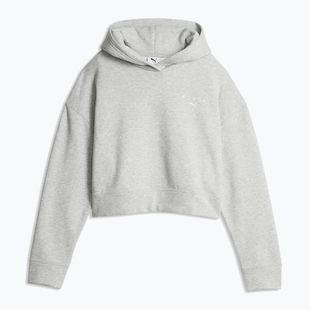 Női pulóver Puma Hyrox World Cropped Hoodie light grey