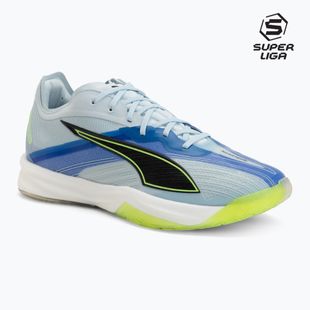 Kézilabda cipő PUMA Accelerate Nitro SQD 5 aqua glow/puma black/green glare/royal sapphire