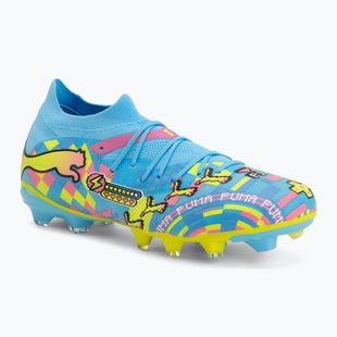 Focicipők PUMA Future 9 Match Advanced Level FG/AG puma white/blue glimmer/pink glimmer/yellow alert