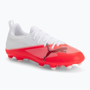 Gyermek focicipők PUMA Ultra 7 Match FG/AG Jr ultra red/puma black/puma white