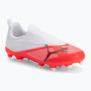 Gyermek focicipők PUMA Ultra 7 Match LL FG/AG Jr ultra red/puma black/puma white