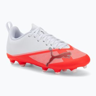 Gyermek focicipők Puma Ultra 7 Play FG/AG Jr Ultra Red/Puma Black/Puma White