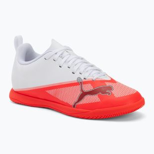 Gyermek focicipők Puma Ultra 7 Play IT Jr Ultra Red/Puma Black/Puma White
