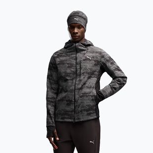Férfi futókabát PUMA Run Brightstride AOP Primaloft puma black