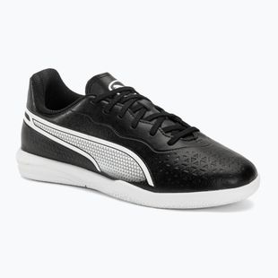 PUMA King Match IT Jr gyermek futballcipő puma fekete/puma fehér
