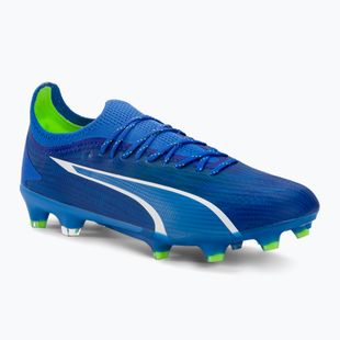 PUMA Ultra Ultimate FG/AG férfi futballcipő ultra kék/puma fehér/pro zöld