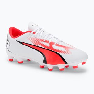 Férfi futballcipő PUMA Ultra Play FG/AG puma fehér/puma fekete/tűz orchidea
