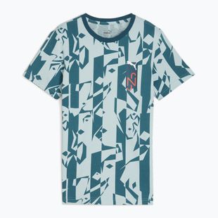 Gyerek foci póló PUMA Neymar Jr Creativity Logo Tee ocean tropic/turquoise surf