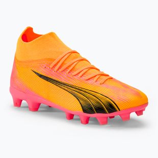 gyermek focicipő  PUMA Ultra Pro FG/AG Jr sunset glow/puma black/sun stream