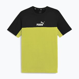 Férfi PUMA ESS+ Block Tee puma fekete/lime csillogás