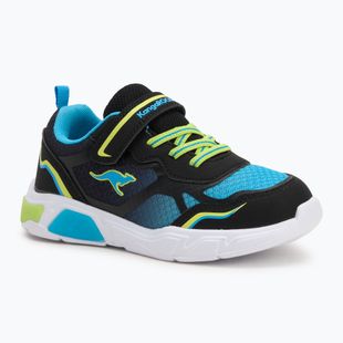 KangaROOS K-SLB Lighto EV jet black/limetta gyermek cipő