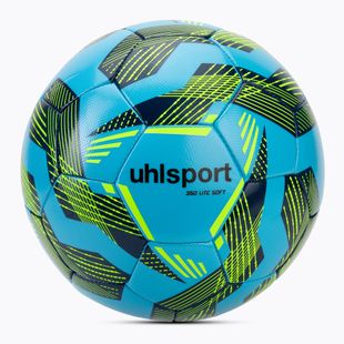 Labdarúgás uhlsport Lite Soft 350 világoskék/navy/neósárga méret 5