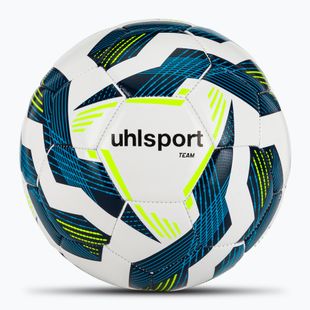 Labdarúgás uhlsport Team fehér/navy/fluo sárga méret 4