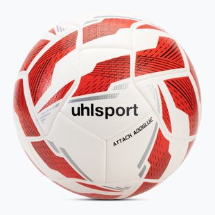 Uhlsport Attack Addglue labdarúgó fehér/piros/ezüst méret 4