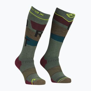 Férfi sízokni ORTOVOX Freeride Long Socks Cozy wild herbs