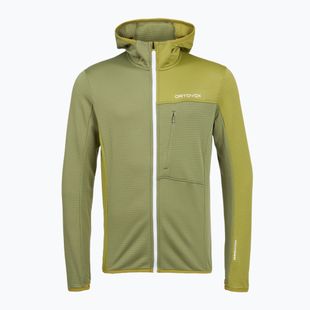 Férfi ORTOVOX Fleece Light Grid kapucnis vadnövényes melegítőfelső