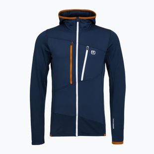 Férfi pulóver ORTOVOX Fleece Grid Hoody deep ocean