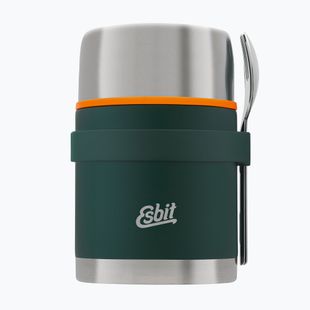 Ételtermosz evőeszközökkel Esbit Stainless Steel Food Jug 750 ml forest green
