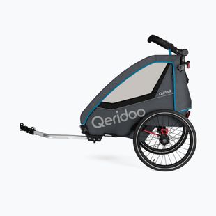Qeridoo kerékpár utánfutó Qupa 2 kék