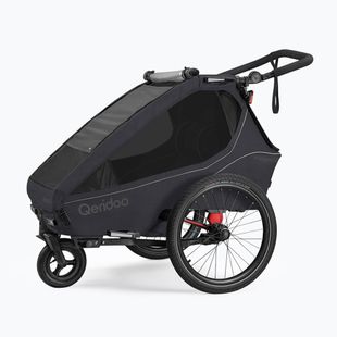 Kerékpár utánfutó Qeridoo Kidgoo 2 phantom grey