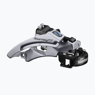 Első bicikli váltó Shimano FD-TX800-TS6 Tourney TX 3x8/7 Top Swing L silver/black