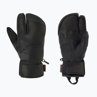 Férfi síkesztyű Descente 3 Finger Leather black