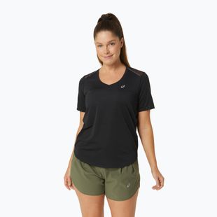 Női futópóló ASICS Road V-Neck performance black
