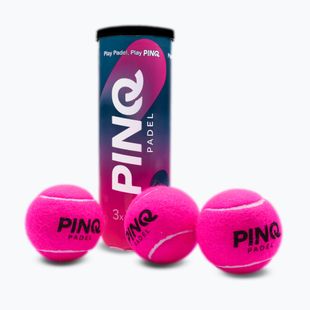 Padellabdák PINQ Padel 3B 3 pcs. pink