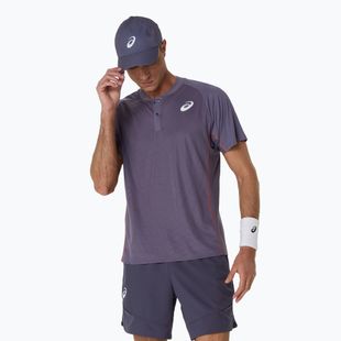 Férfi ASICS Match Actibreeze Polo Shirt szürkéslila